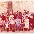 Коллектив учителей Кирзинской средней школы. 1988 г.
